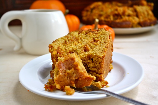 whole wheat pumpkin butterscotch cake // cait's plate