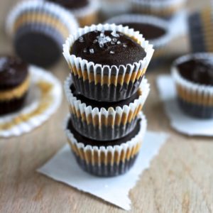 dark chocolate peanut butter cups with sea salt - a delicious indulgence! // cait's plate