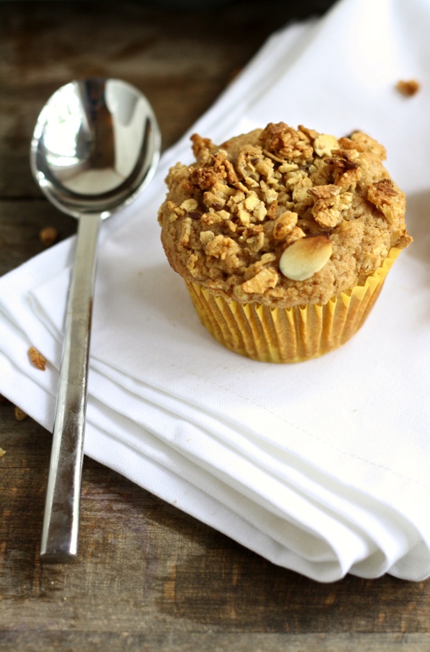 whole wheat granola muffins // cait's plate