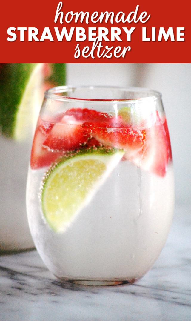 strawberry-lime seltzer: a perfectly refreshing drink for these hot summer days // cait's plate