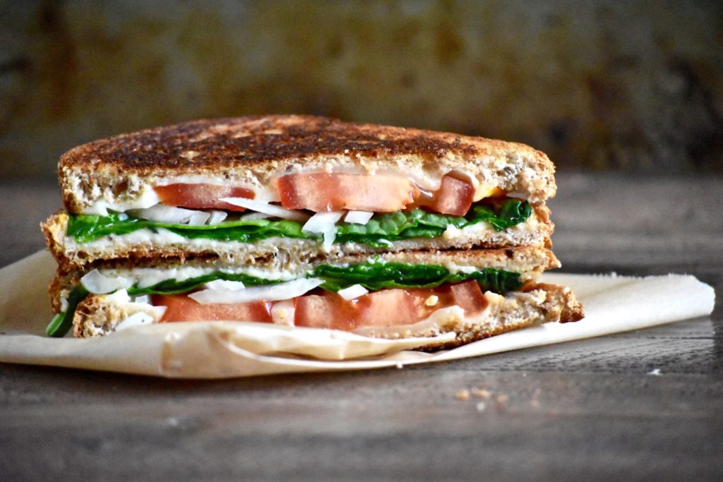 my favorite whole wheat grilled cheese  - packs a good 3 food groups into one sandwich! // cait's plate
