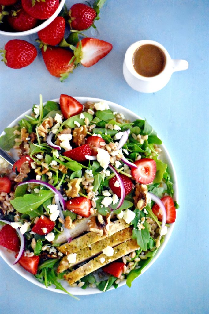simple summer strawberry salad - cait's plate