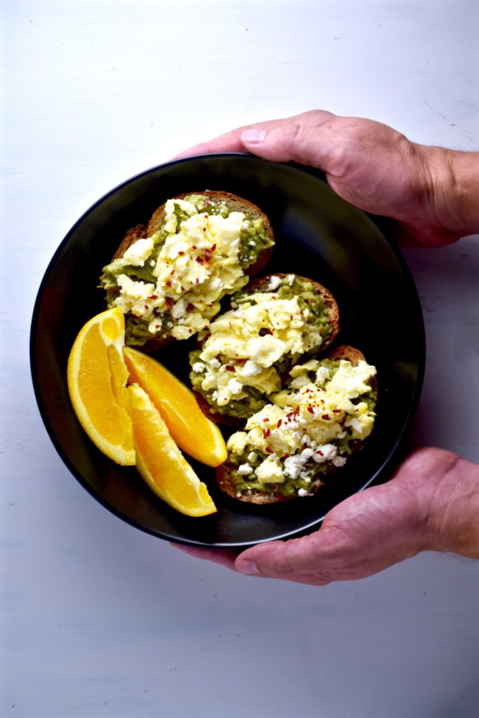 easy avocado egg & feta toasts - great for breakfast, lunch or dinner!  // cait's plate