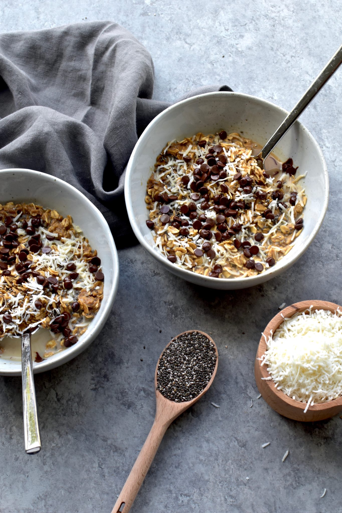 midnight mocha oatmeal bowls - from nourishing superfood bowls // cait's plate