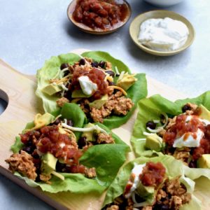 chicken taco lettuce cups // cait's plate