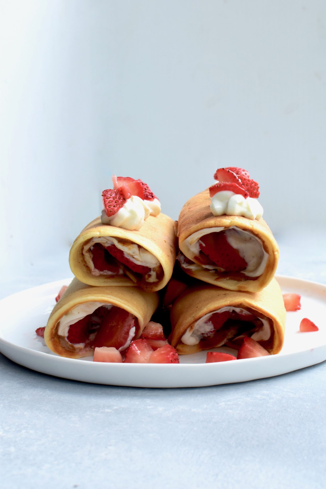 easy pancake roll-ups // cait's plate