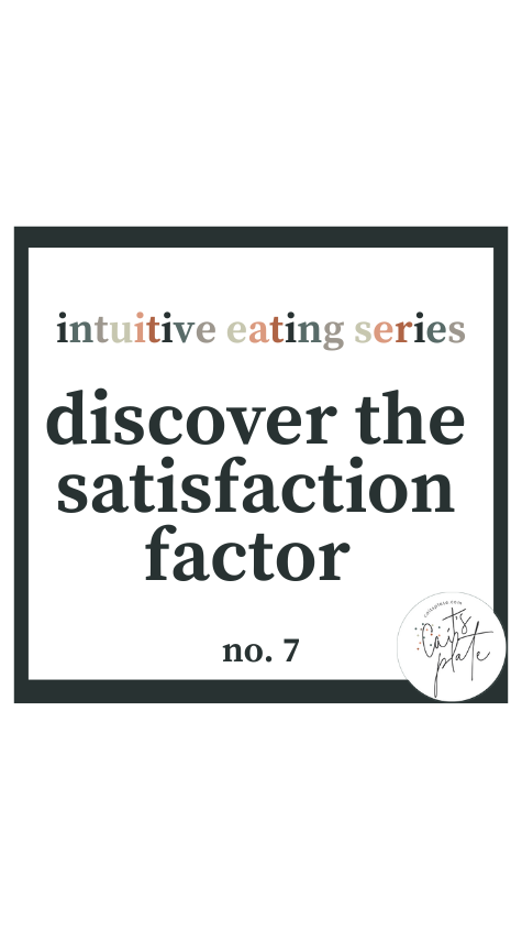 intuitive eating series // cait's plate