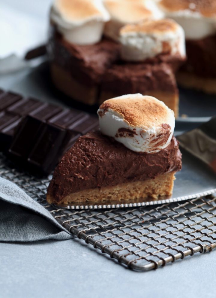 easy no-bake s'mores pie // cait's plate