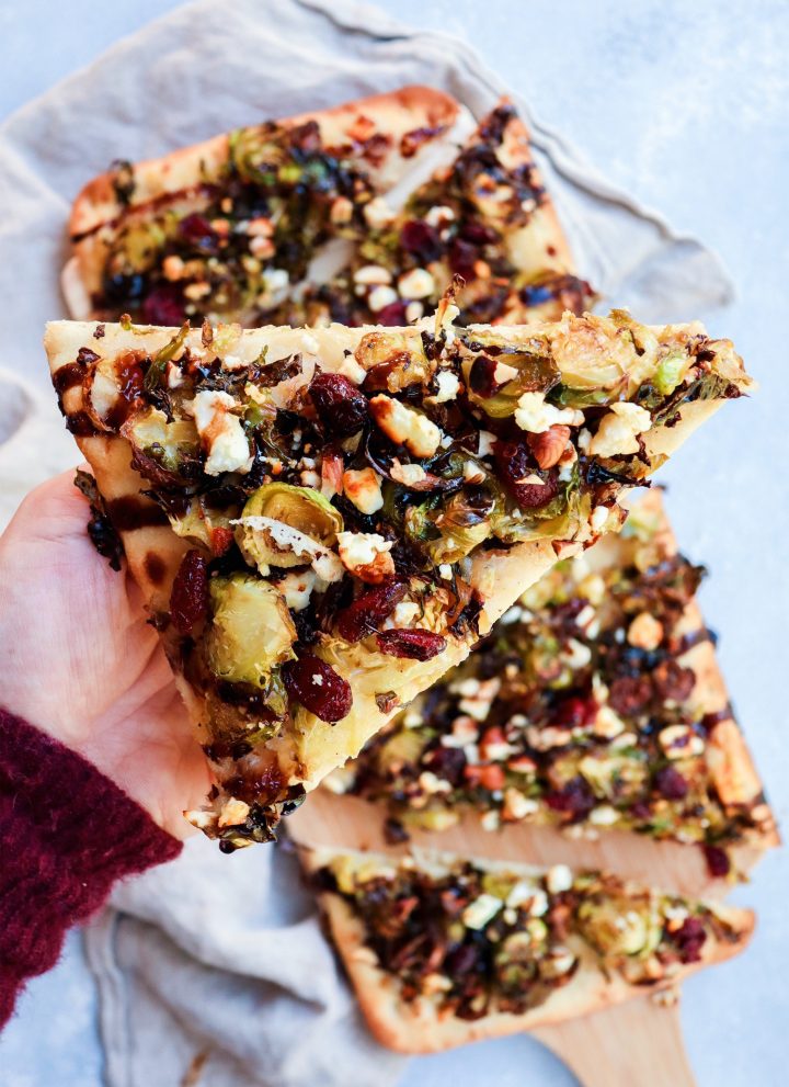 sweet onion & roasted brussel sprout flatbreads // cait's plate
