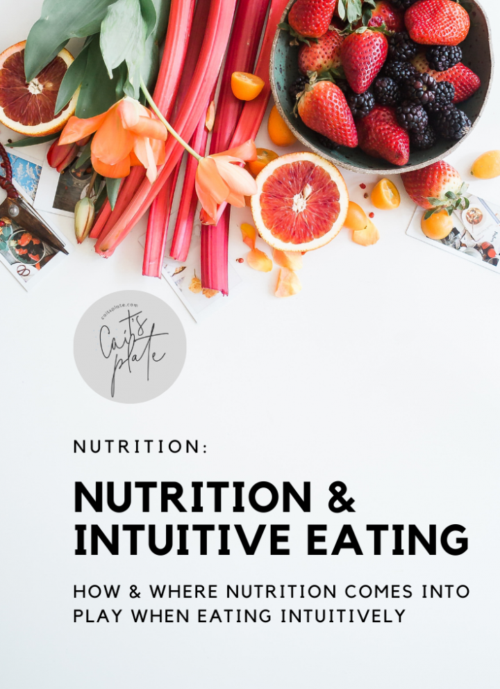 nutrition & intuitive eating // cait's plate