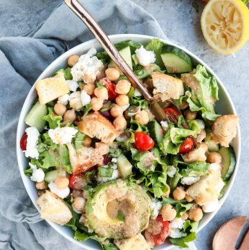 late summer chopped salad // cait's plate