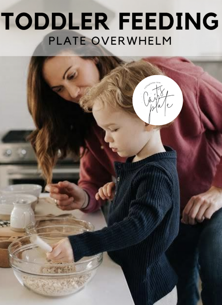 toddler feeding: plate overwhelm // cait's plate