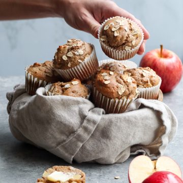 rustic apple muffins // cait's plate