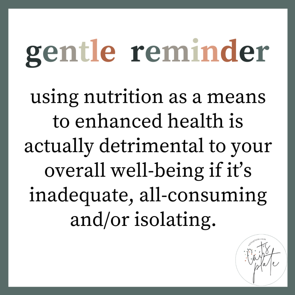 gentle reminder // cait's plate
