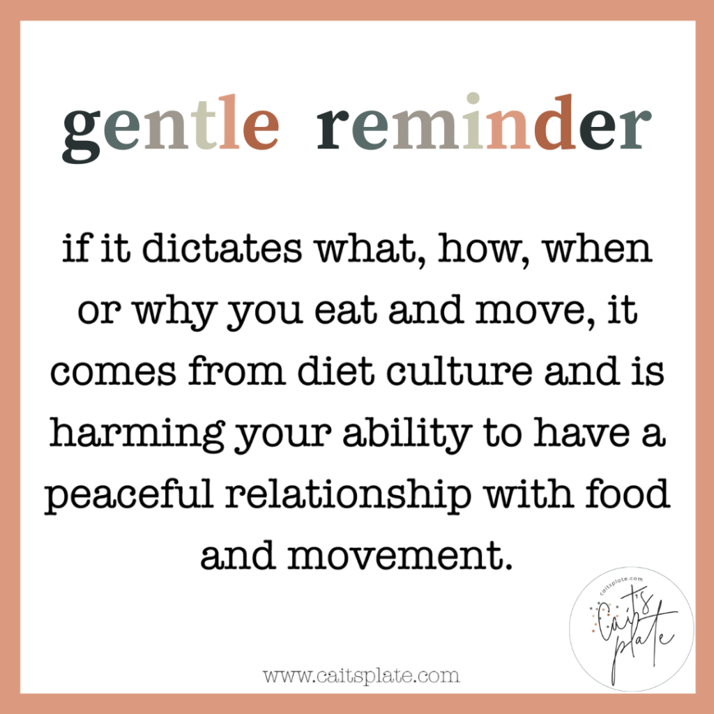 gentle reminder // cait's plate