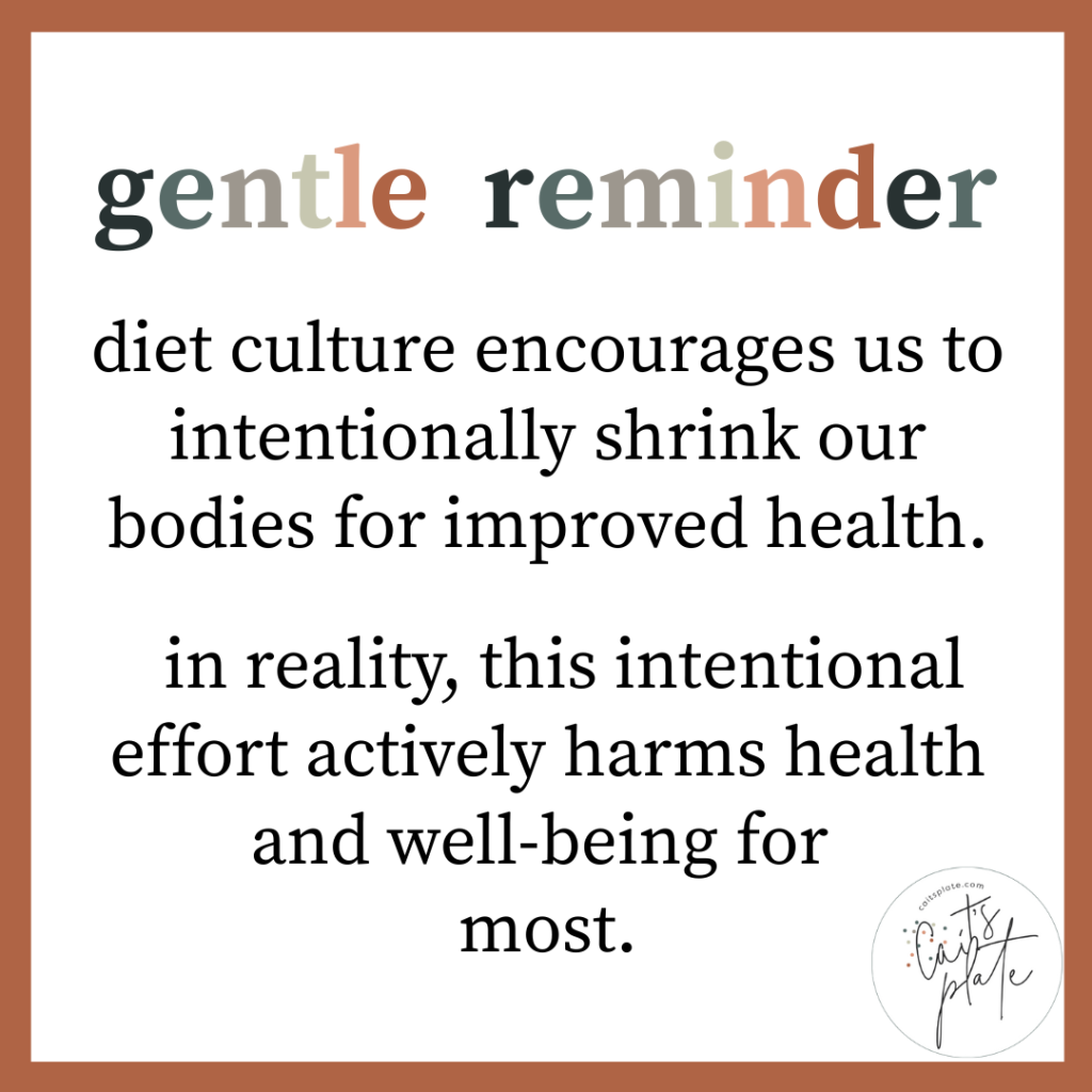 gentle reminder // cait's plate