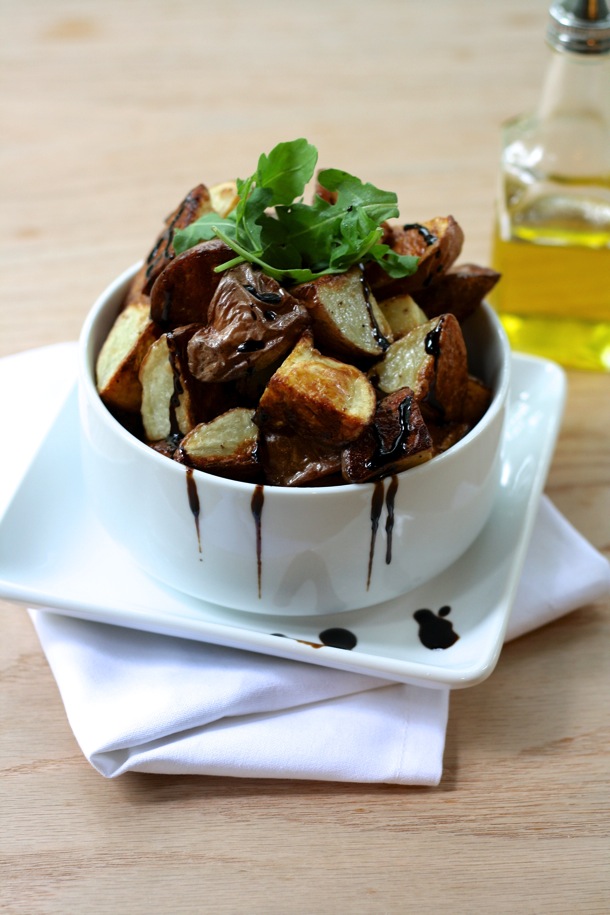 Simple Roasted Red Potatoes With Balsamic Glaze Caits Plate 