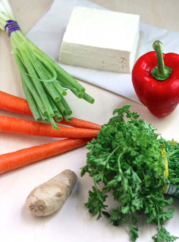 TOFU FRIED WHOLE WHEAT COUSCOUS cait's plate
