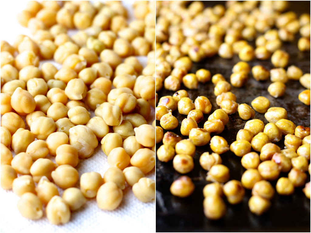 easy roasted chickpeas - a packable, protein-packed snack perfect for back to school! // cait's plate