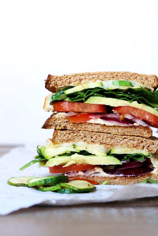 the ultimate veggie sandwich - loaded with fiber, vitamins, minerals and healthy fats, this sandwich is sure to please even the biggest meat eaters in your house! // cait's plate