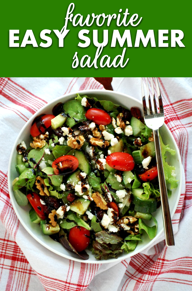 favorite easy summer salad - a filling and nutritious meal without an ounce of cooking! // cait's plate