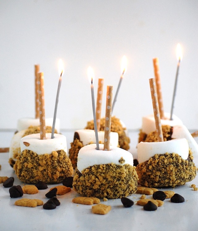 dark chocolate indoor s'mores - a fun and delicious end of summer treat! // cait's plate