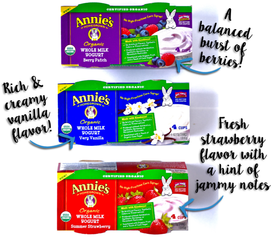 easy and wholesome ideas to incorporate Annie's New Organic Whole Milk Yogurts into your day! // cait's plate