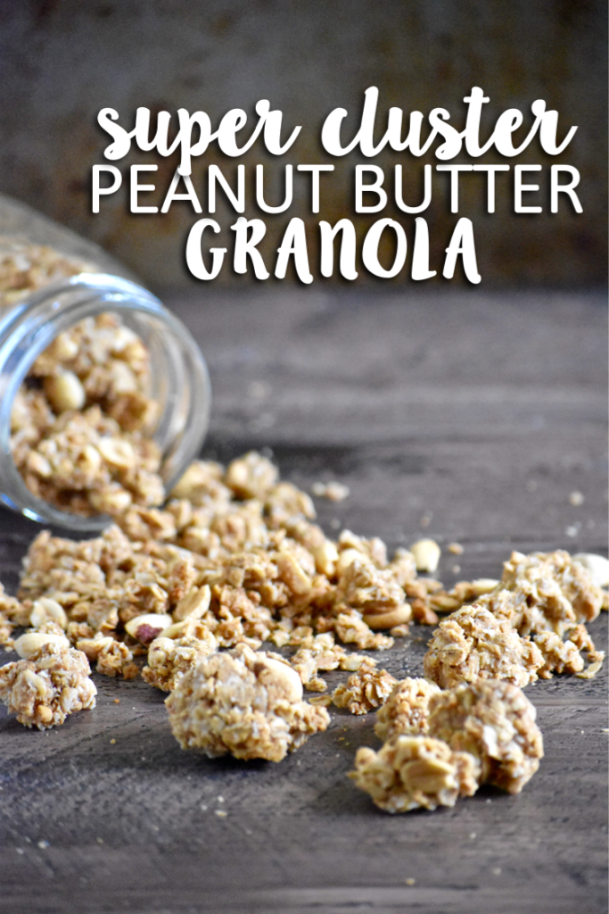 super cluster peanut butter granola - you won't be able to stop snacking on these delicious clusters! // cait's plate