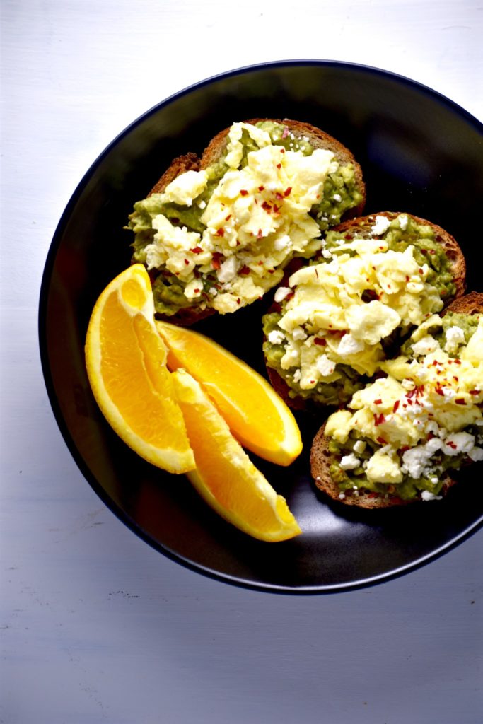 easy avocado egg & feta toasts - great for breakfast, lunch or dinner!  // cait's plate