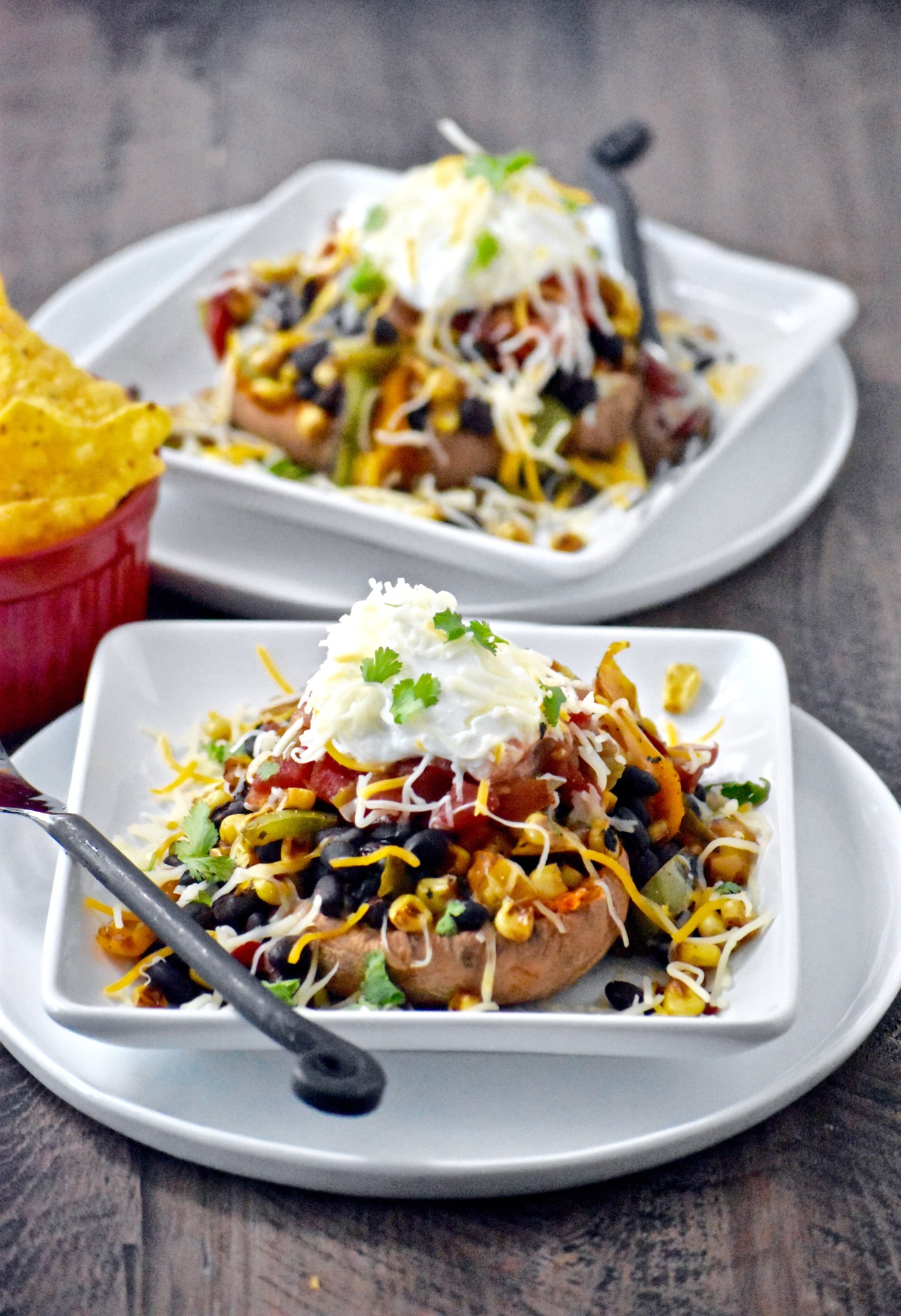 smashed mexican sweet potatoes - a well balanced dish that comes together in under 30 minutes // cait's plate