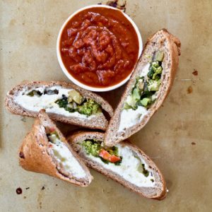 whole wheat vegetable calzones - easy, filling and delicious! // cait's plate