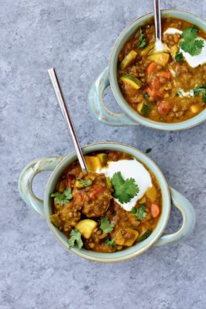 veggie packed lentil curry | cait's plate