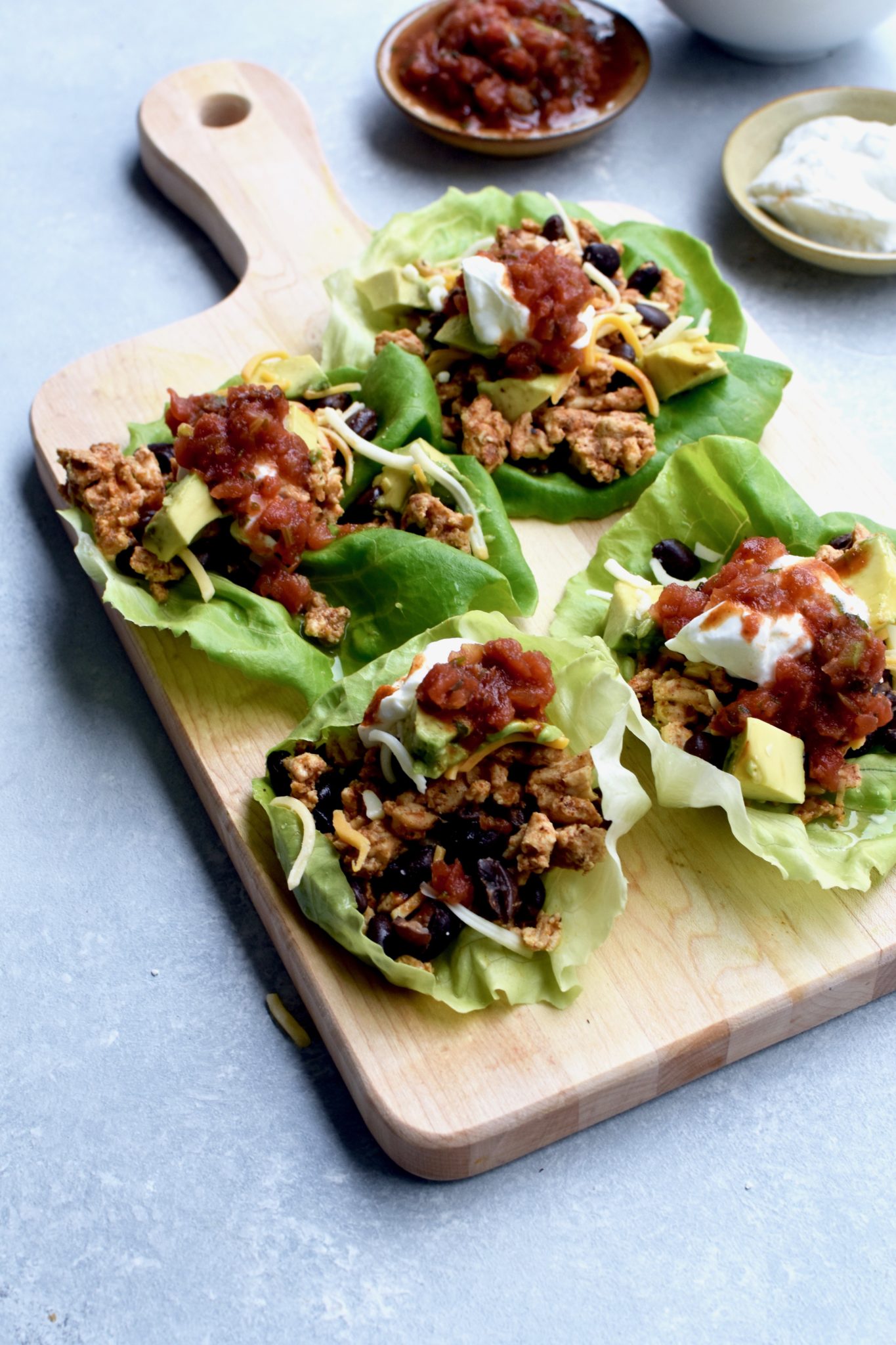 chicken taco lettuce cups // cait's plate