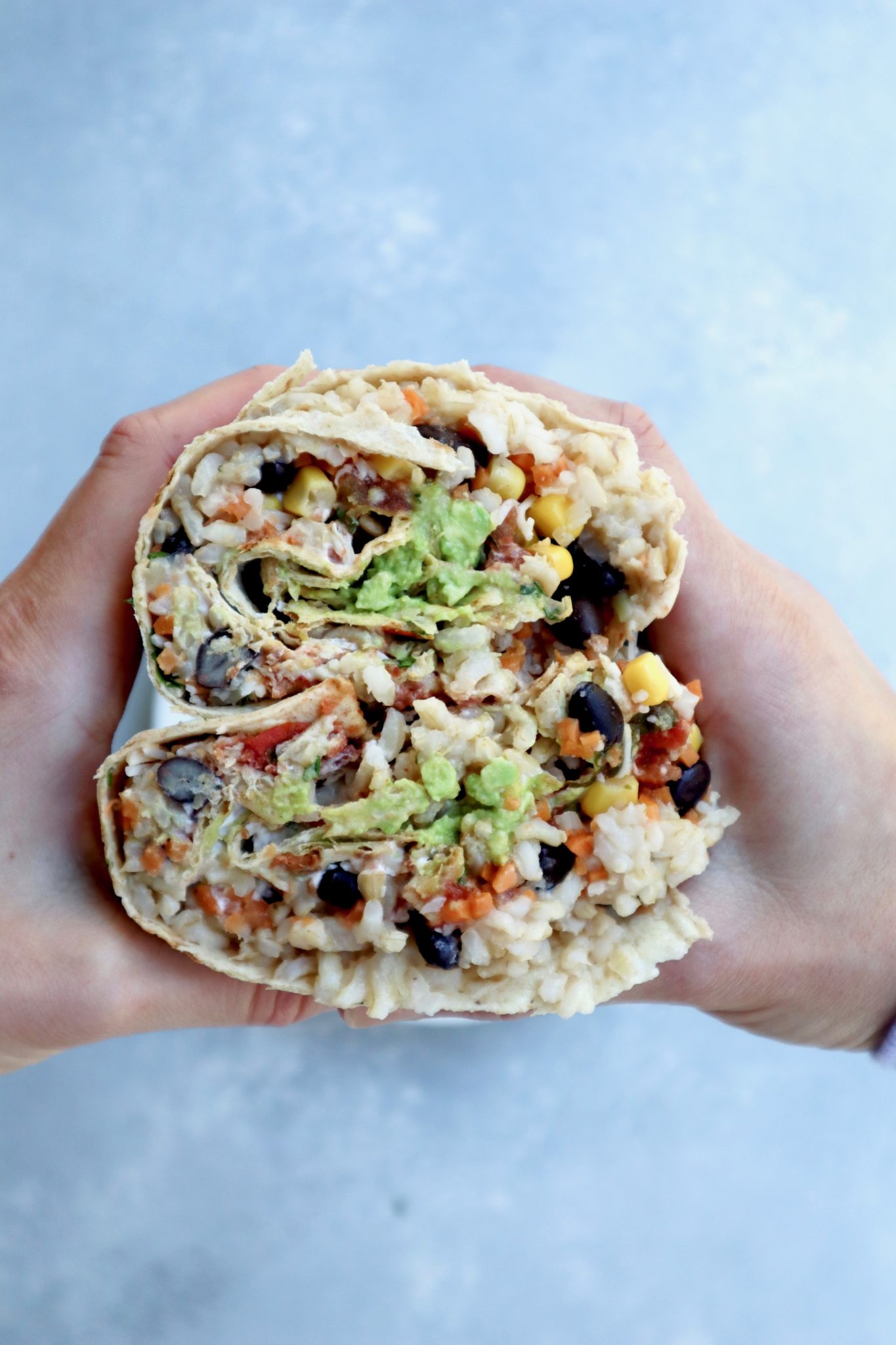 ultimate veggie-packed burrito || cait's plate