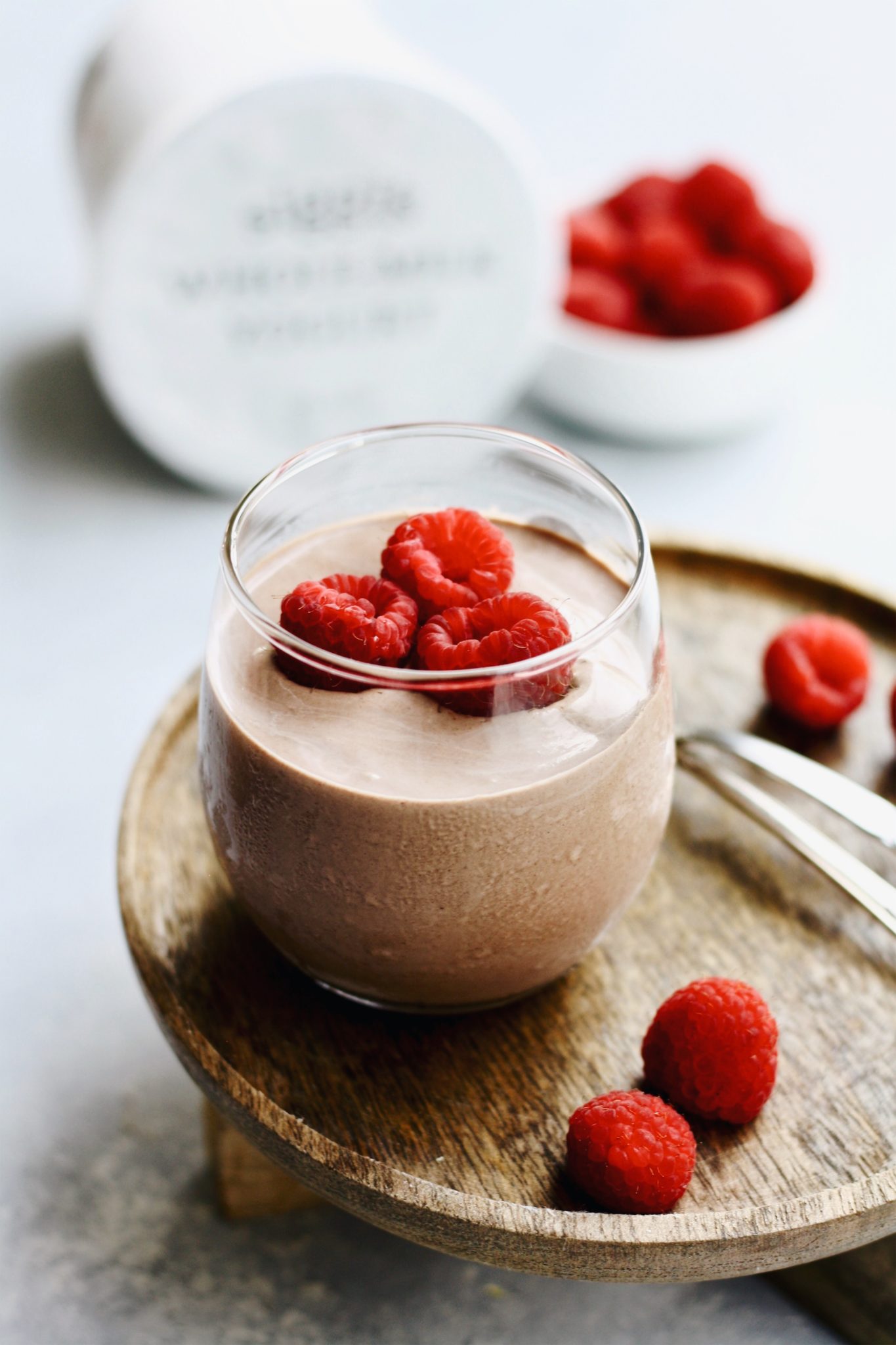 easy chocolate yogurt mousse | cait's plate