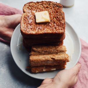 easy whole grain french toast // cait's plate