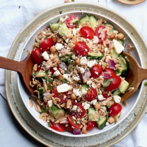 greek orzo pasta salad // cait's plate
