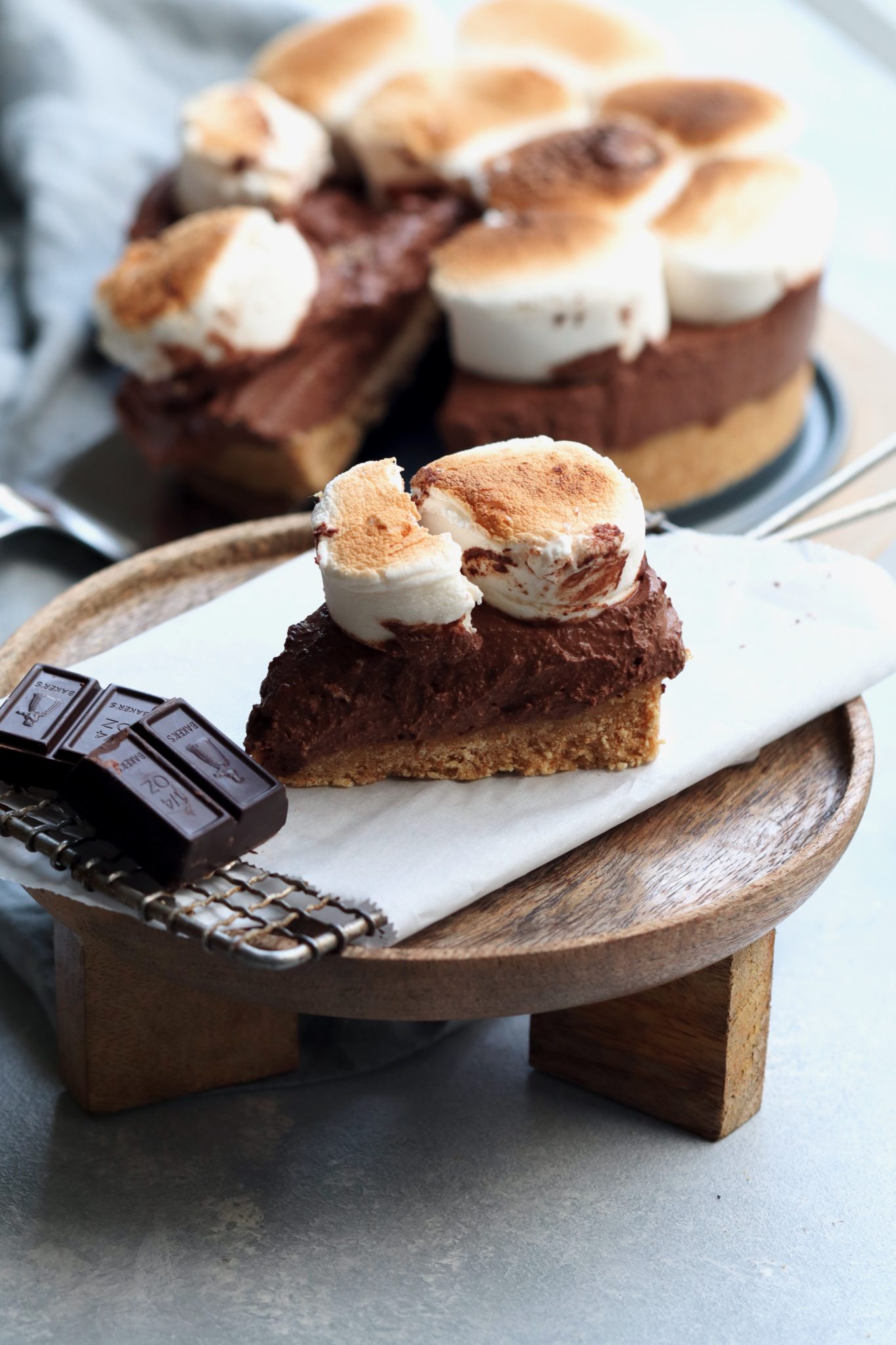 easy no-bake s'mores pie // cait's plate