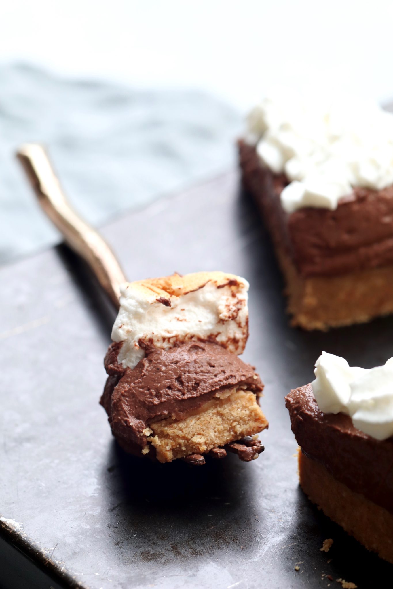 easy no-bake s'mores pie // cait's plate