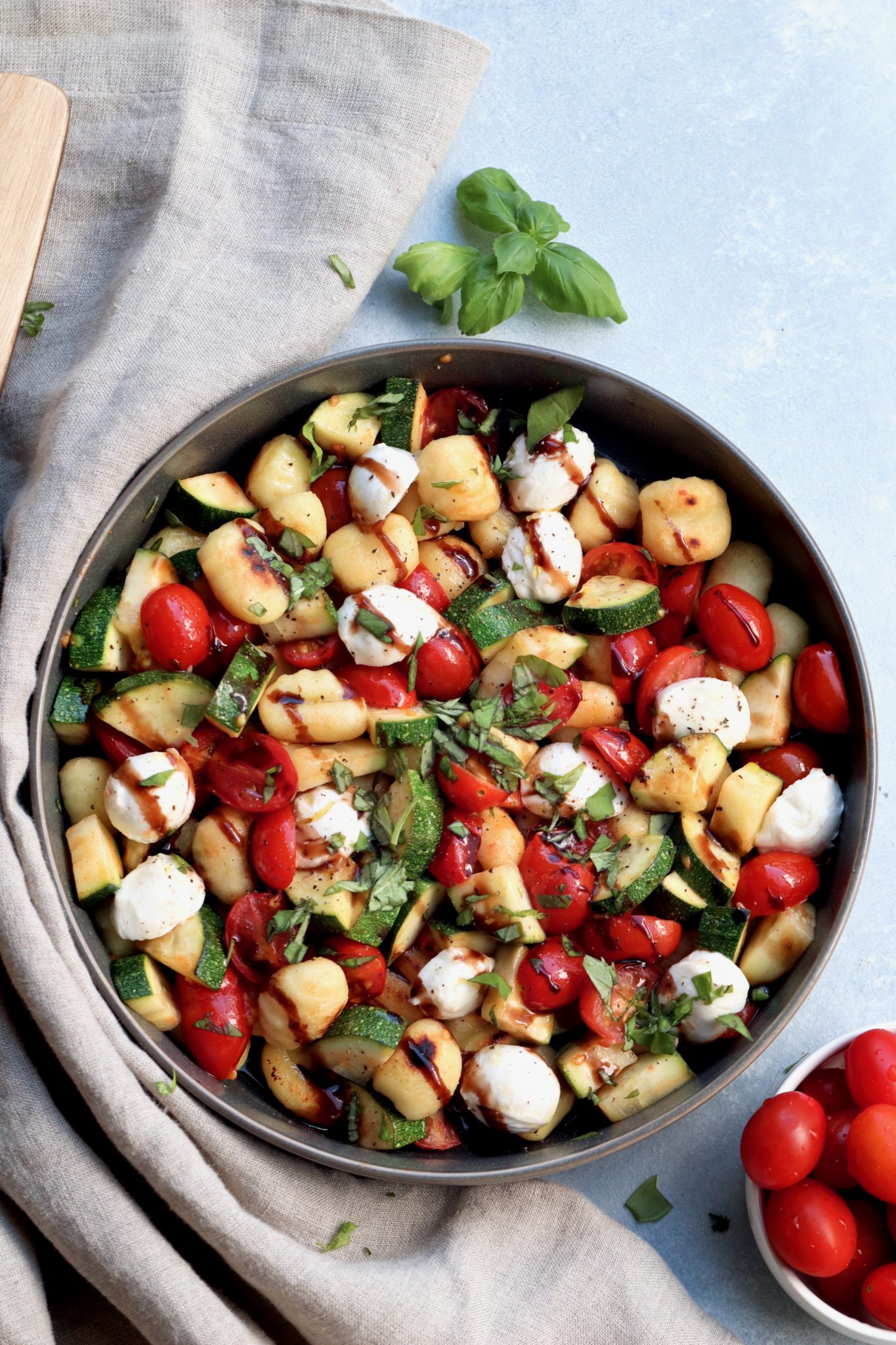 caprese-style skillet gnocchi // cait's plate