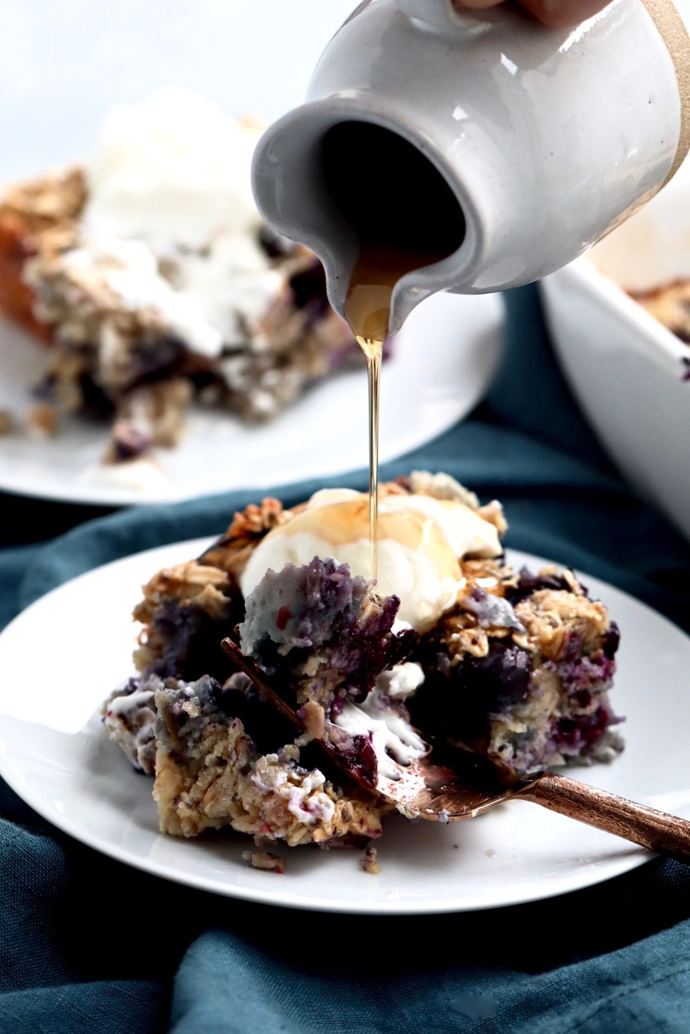 blueberry lemon baked oatmeal | cait's plate