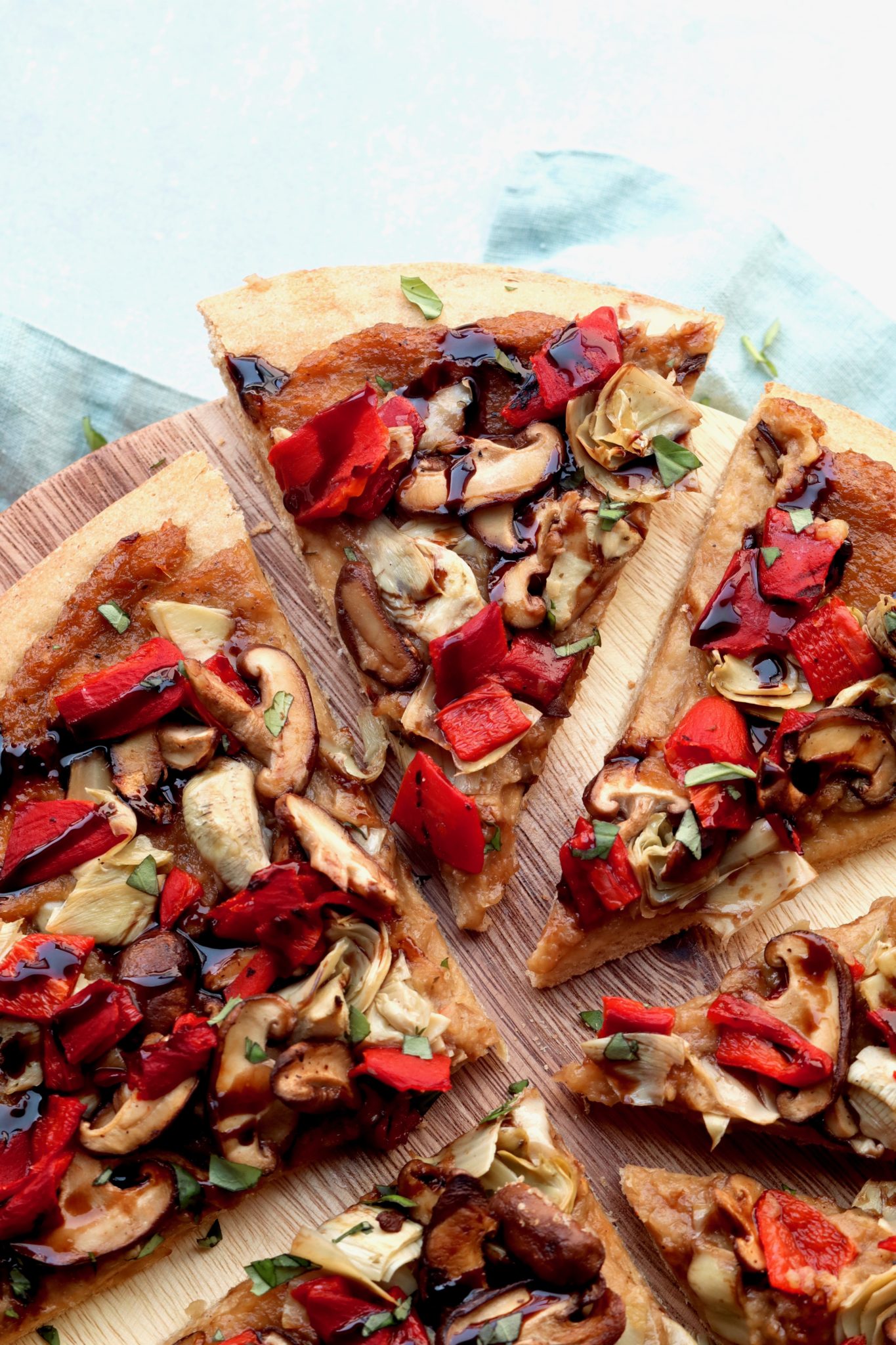 vegan roasted vegetable pizza (aka - my take on amy's) // cait's plate