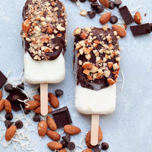 3-ingredient chocolate almond coconut fruit bars | cait's plate