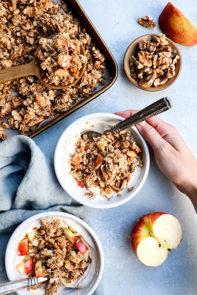 big cluster apple pie granola | cait's plate