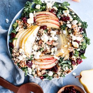 autumn kale & quinoa salad // cait's plate