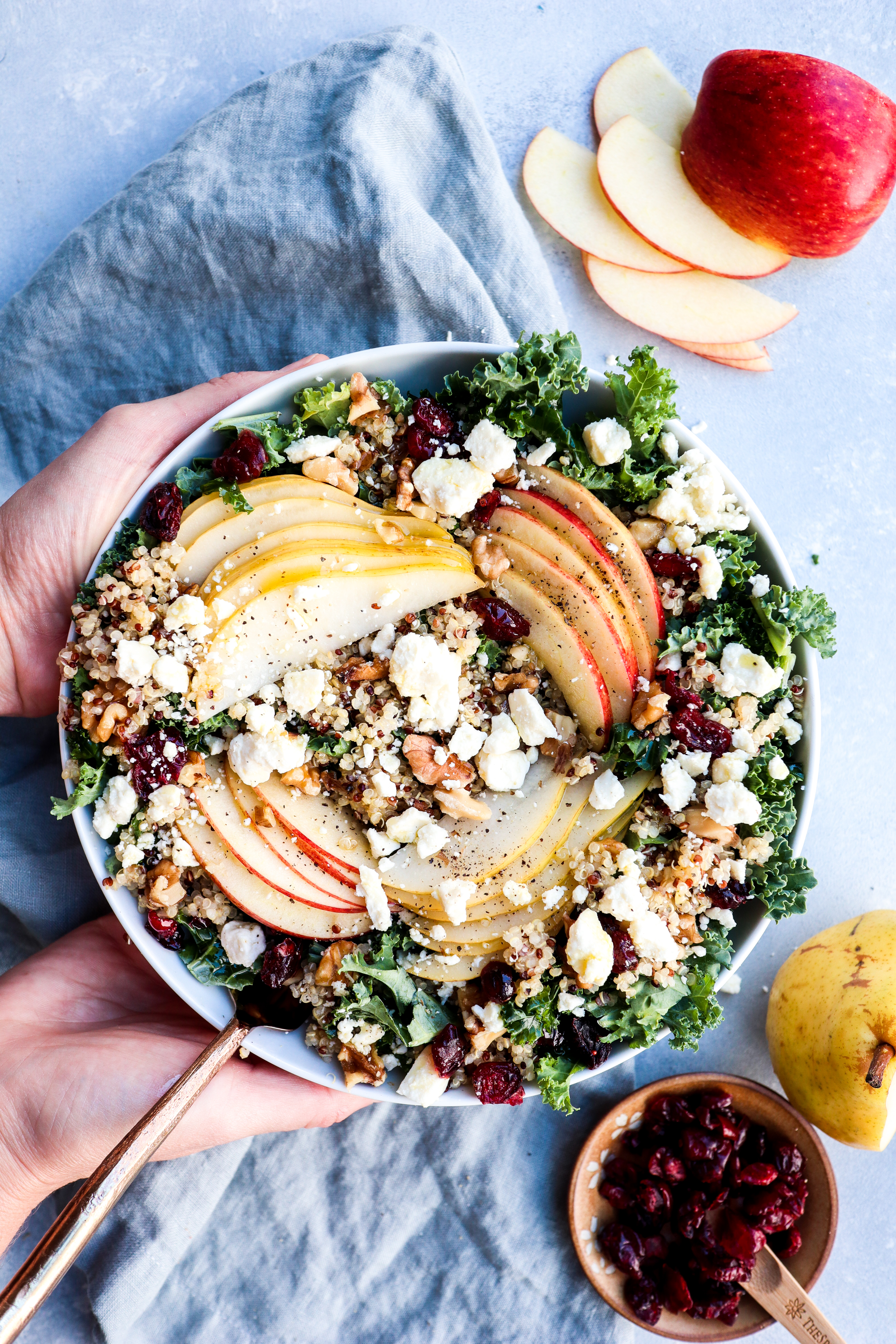 autumn kale & quinoa salad // cait's plate