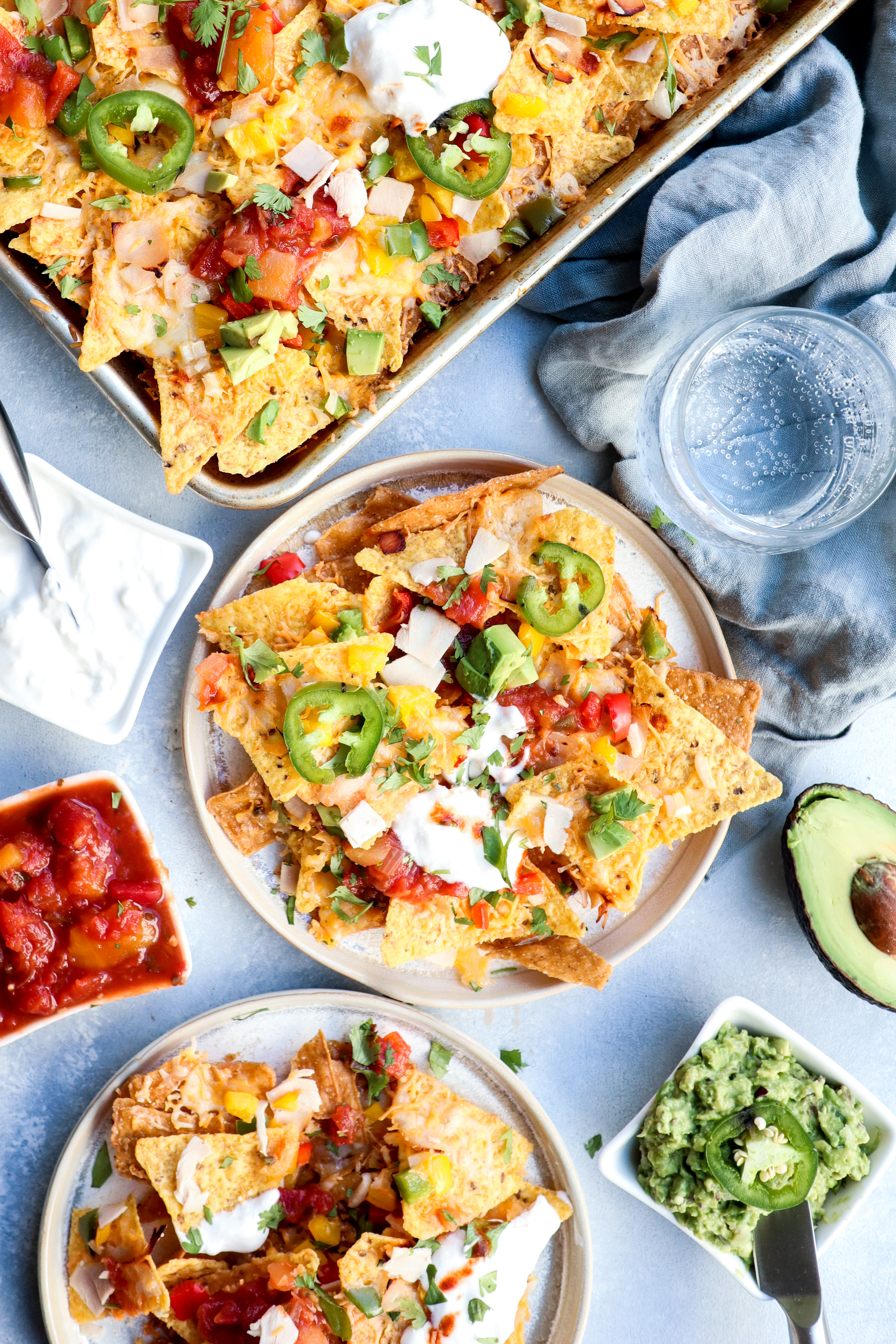 aloha sheet pan nachos // cait's plate