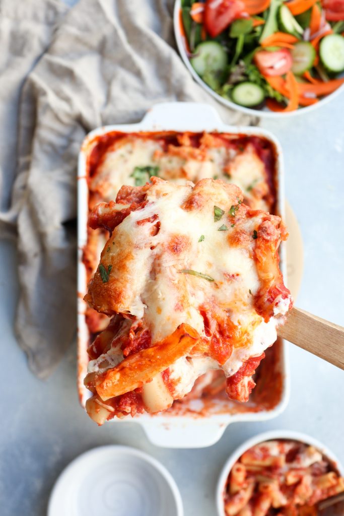 weeknight baked ziti | cait's plate