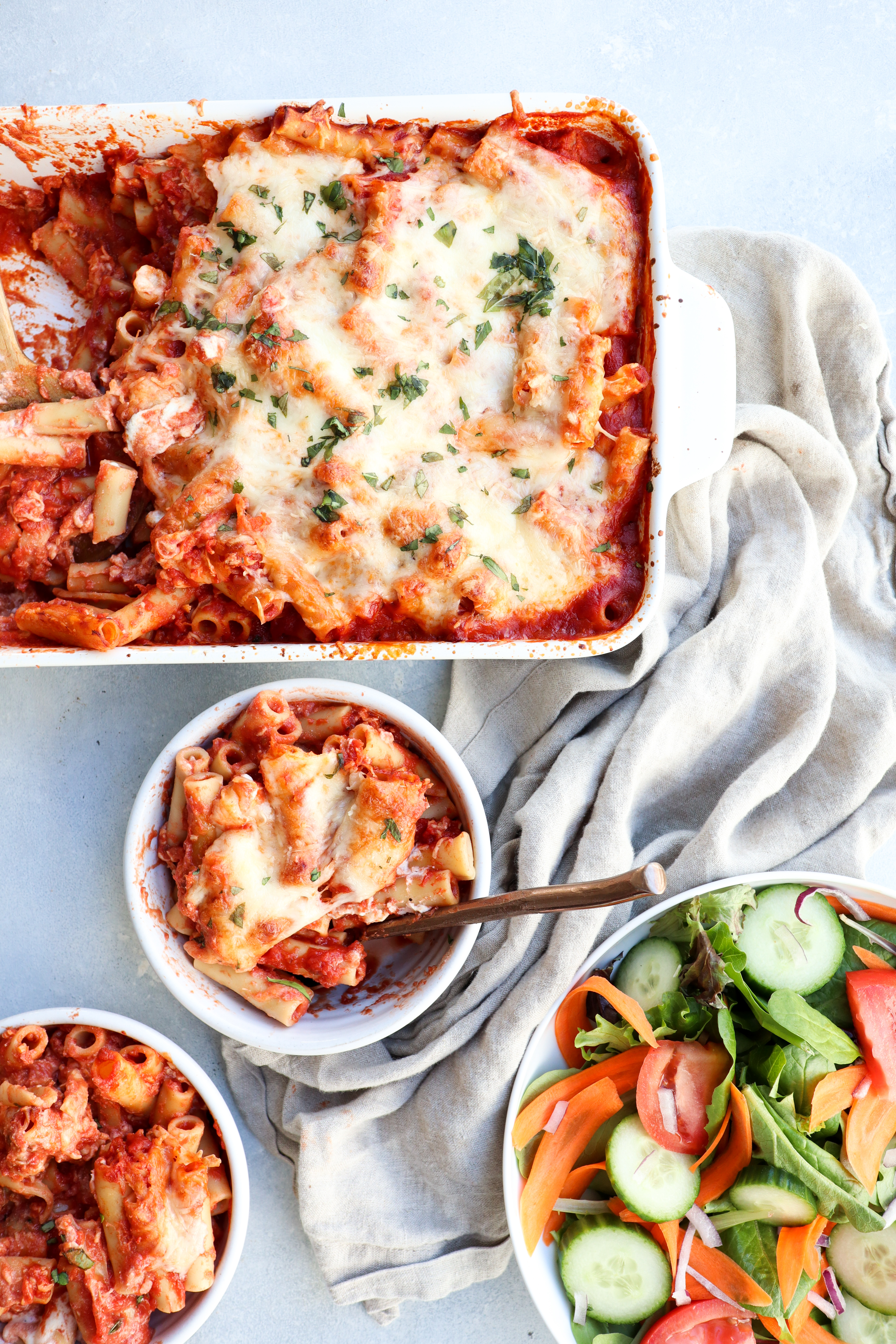 weeknight baked ziti // cait's plate