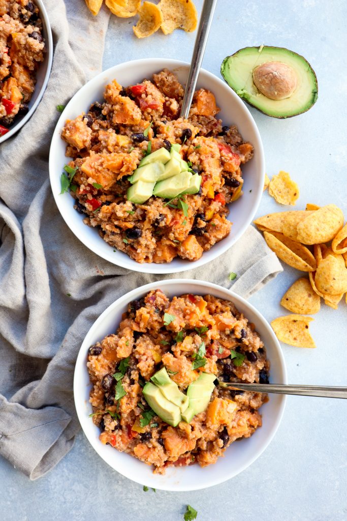 sweet potato & black bean quinoa chili | cait's plate